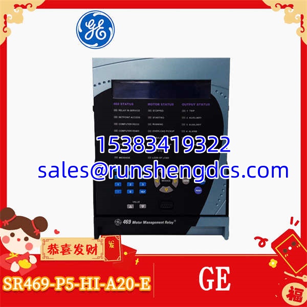GE SR469-P5-HI-A20-E | Motor Management Relay