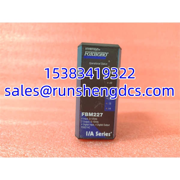 FOXBORO FBM227 P0927AC | I/A Series Analog/Digital I/O Module