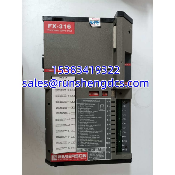EMERSON FX-316 | FX Series Positioning Servo Drive, 960132-01